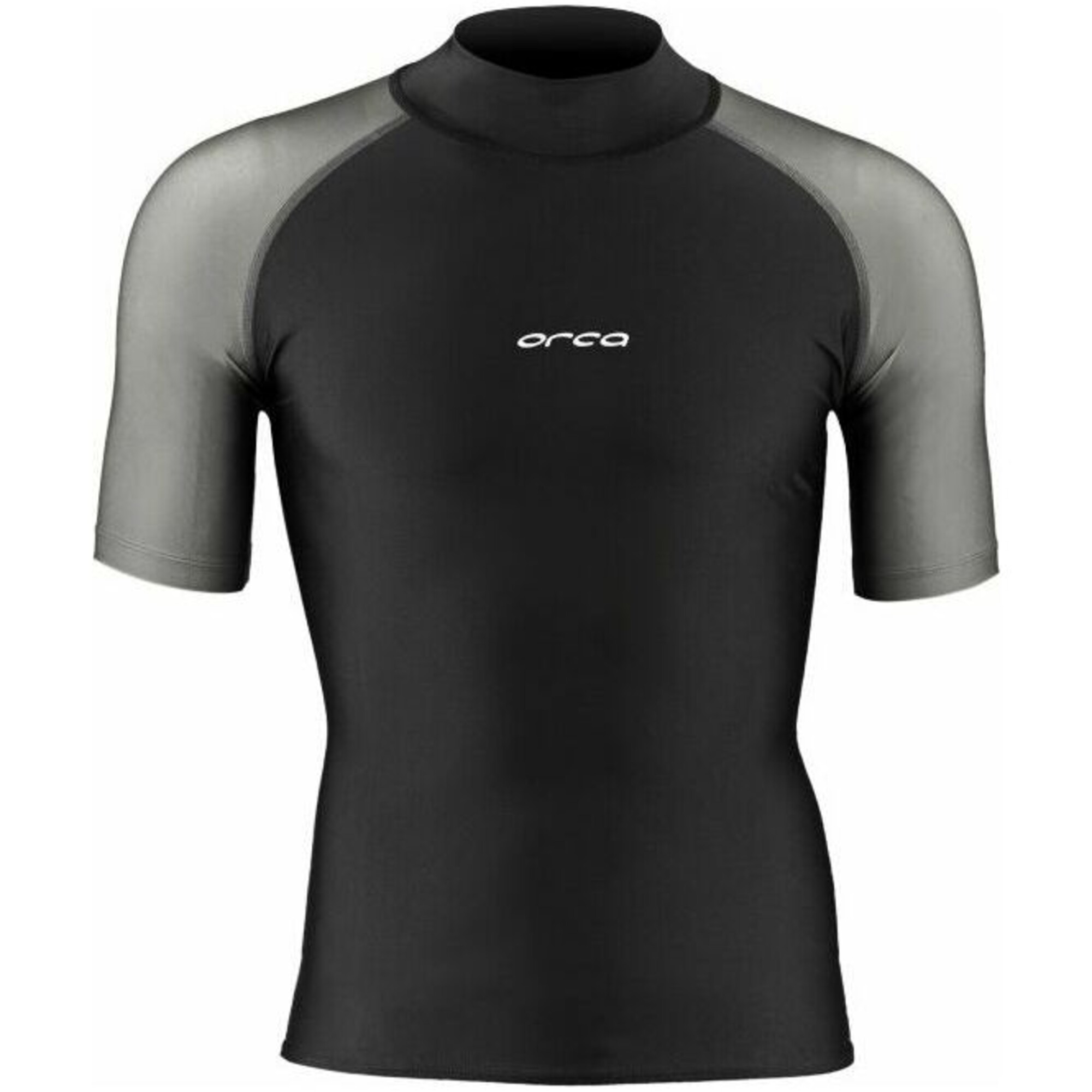 2024 Orca Mens Bossa Short Sleeve Rash Vest MAA1 Black Wetsuits
